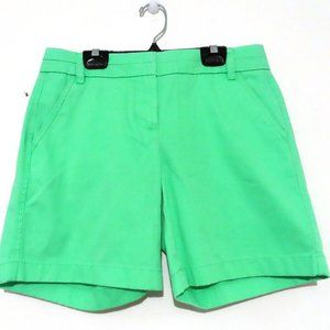J. Crew Women's Bright Green Chino Shorts